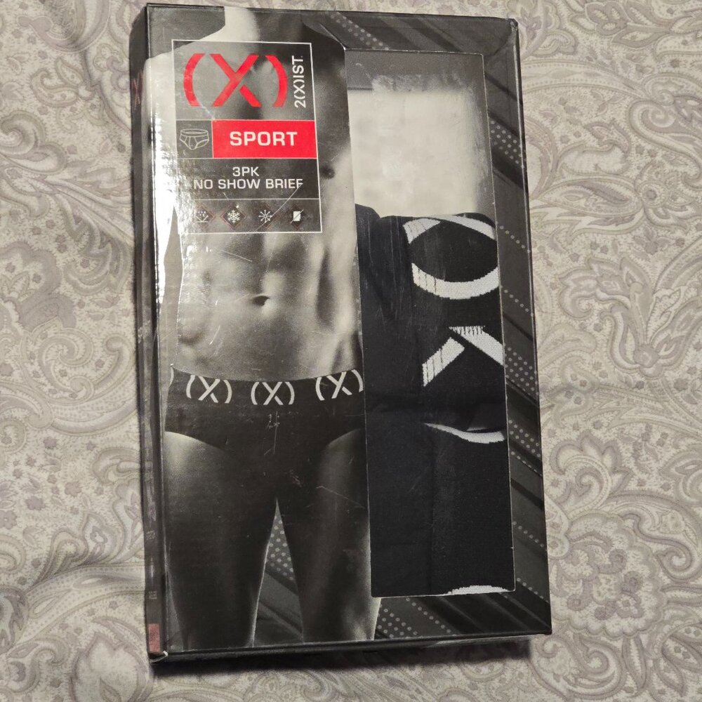 2xIST (X) SPORT BRIEF 2-PACK - Black - Large